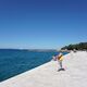 Zadar in Kroatien-Weg zur Meeresorgel