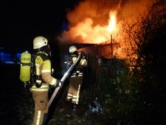 Feuerwehreinsatz bei Gebäudebrand