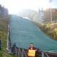 Am Fuße des Jested in Liberec, am Auslauf der Skisprunganlage