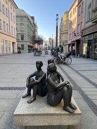 Skulptur "Drei Grazien" in der Spremberger Straße