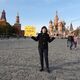 Cottbus und Moskau im Gleichgewicht vor der Basilius-Kathedrale in Moskau
