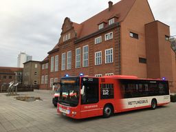 Der Rettungsbus ist ab sofort in Cottbus/Chóśebuz im Einsatz.