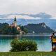 Am Bleder See in Slowenien