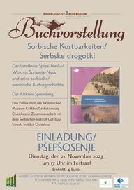 Plakat Buchvorstellung Sorbische Kostbarkeiten