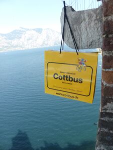 Cottbus hängt ab, Scaligerburg in Malcesine am Gardasee (Nico Kossack)