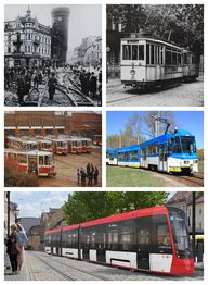 120 Jahre Straßenbahn - Fotomontage