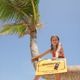 "Hoch hinaus" ... Grüße vom Strand in der Dominikanischen Republik
