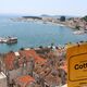 Wunderschöne Aussicht auf den Hafen von Split in Kroatien