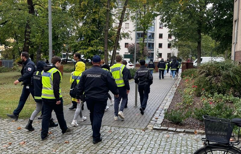 Evakuierung beginnt - Bombenentschärfung in der Spremberger Vorstadt