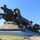 Sowjetisches Denkmal Tachanka am Rande von Rostov am Don